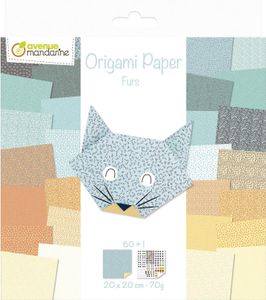 Papier origami 20x20 cm Furs 60 arkuszy