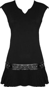 Spiral Direct - "Gothic skirt" mini šaty s cvočky v pase pro ženy HE2563 (3XL) (Černá) Spiral Direct - "Gothic skirt" mini šaty s cvočky v pase pro ženy HE2563 (3XL) (Černá)