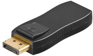 DisplayPort/HDMI™ Adapter 1.1, vergoldet, Schwarz