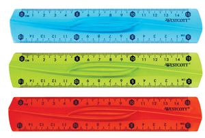 WESTCOTT Flachlineal Kunststoff Länge: 150 mm flexibel (1 Stück)