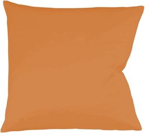 sleepling – Satin Kissenbezug, 100% seidig weiche Baumwolle, 80x80 cm, orange