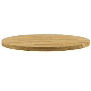 Tischplatte Eichenholz Massiv Rund 44 mm 400 mm Holztisch Esszimmertisch Küchentisch