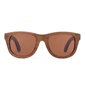 Herren Sonnenbrille Bambus Hellbraun Glasfarbe braun OSAKA - 140mm Männer, Sunglasses, Sommer Accessoires, Naturmaterialien
