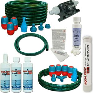 Bohrmaschinenpumpe Dual mit Aqua Refit Produkten