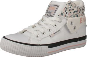 British Knights Roco B55-3731 - Damen Sneaker - Wht-Peach-Flower, Größe:38 EU