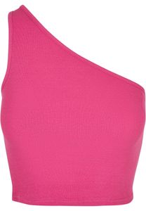 Urban Classics Ladies - Cropped Asymmetric Top pink - L