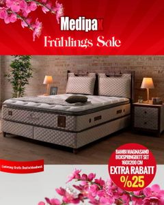 Medipax Bambi Magnasand Boxspringbett – 180x200 cm Ohne Nachtkommode