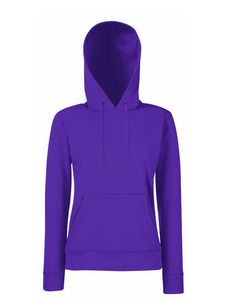Fruit of the Loom - Lady-Fit Classic Hooded Sweat - Purple - XL