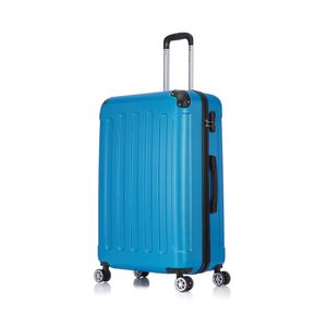 Flexot® F-2045 Koffer Reisekoffer Hartschale Hardcase Doppeltragegriff mit Zahlenschloss Gr. XL Farbe Brilliant-Blau