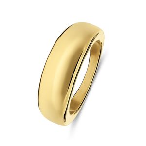 Lucardi - Damen Ring aus Edelstahl, vergoldet - Ring - Stahl - Gelbgold legiert - 20 / 63  mm -
