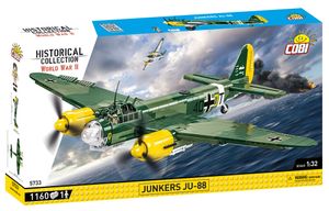 COBI 5733 Historische Sammlung WWII Samolot Junkers JU-88 1160 klocków