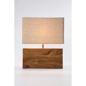 Kare Tischleuchte 'Nature', 43 cm, wood