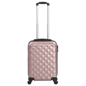 vidaXL Hartschalen-Trolley Roségold ABS