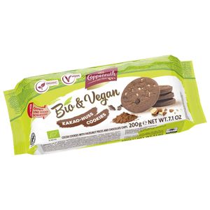 Coppenrathund Vegane Kakao Nuss Cookies mit Haselnüssen 200g