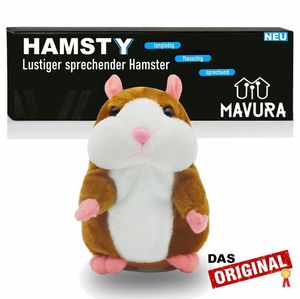 HAMSTY Sprechender Hamster Kuscheltier Plüschtier Stofftier Kinder Spielzeug