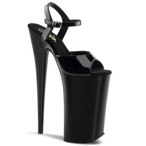 BEYOND-009 Damen Sandale von Pleaser, Schwarz Glanz , EU 36, US 6 BEYOND-009 Damen Sandale von Pleaser, Schwarz Glanz , EU 36, US 6