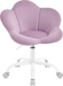 WOLTU Kinder Schreibtischstuhl, Bürostuhl, ergonomisch, höhenverstellbar, Samt : Hellviolett Farbe: Hellviolett