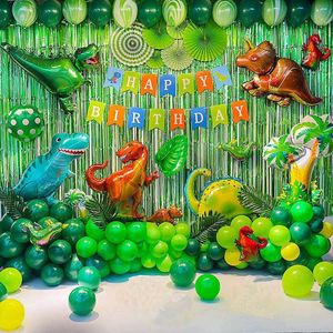 Riesiges Dinosaurier Party Set Kinder Kindergeburtstag Deko Dino Zug Ballon Girlande 131 Teile