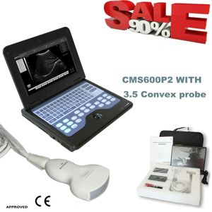 CMS600P2 Tragbarer 10,1-Zoll-Laptop B-Ultraschall-Diagnosesystem Digitales Ultraschall-Scanner-Gerät mit konvexer 3,5-MHz-Sonde