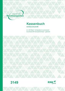 RNK Verlag Kassenbuch DIN A4 ohne Umsatzsteuererfassung 2 x 50 Blatt