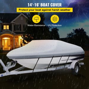 VEVOR Bootsabdeckung Persenning Boot Bootspersenning Länge 426-487 cm, Bootsplane Wasserdicht V-Rumpf Boat Cover Bootsabdeckplane Bootsabdeckung Mit Aufbewahrungstasche Abdeckplanen für Yacht