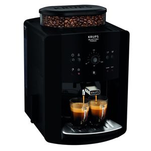 Krups Arabica Quattro Force - Espresso kávovar - 1,7 l - Zrnková káva - Vestavěný mlýnek - 1450 W - Černá barva