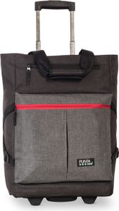 PUNTA Einkaufstrolley Vortasche mit Kühlfunktion 33l 36x50x20cm schwarz/dunkelgrau