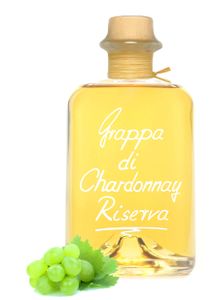 Grappa Chardonnay Riserva holzfassgereifte Edelgrappa 1L sehr mild 40%Vol.