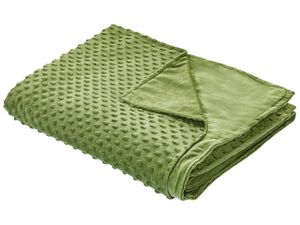 BELIANI Obliečka na záťažovú prikrývku zelená polyesterová tkanina 120 x 180 cm bodkovaný vzor moderný dizajn textil spálňa