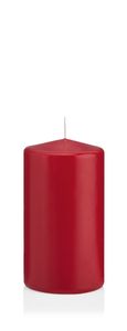 Stumpenkerzen mit Abbrandschutz Altrot 130 x 80 mm 6 Stück für den sicheren Abbrand von Kerzen auf Adventskränzen und Gestecken