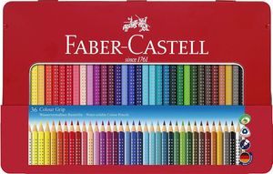 FABER-CASTELL Dreikant Buntstifte Colour GRIP 36er Etui