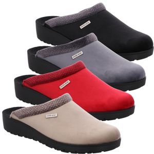 Rohde Damen Schuhe Pantoffeln Hausschuhe Roma 2336, Größe:41 EU, Farbe:Schwarz