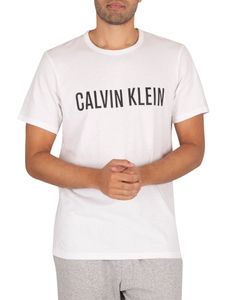 Calvin Klein Herren Lounge Grafik T-Shirt, Weiß M