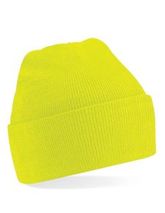 Beechfield Unisex Mütze Junior Original Cuffed Beanie B45b Gelb Fluorescent Yellow Jedna velikost