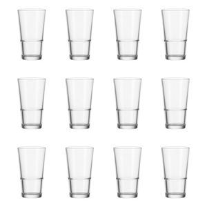 Leonardo Event Stapelbecher 12er Set, Long drink glass, Trinkglas, Wasserglas, Glass, 330 ml, 61700