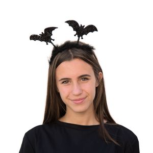 Oblique Unique Fledermaus Haarreifen Horror Halloween Karneval Fasching Kostüm Accessoire