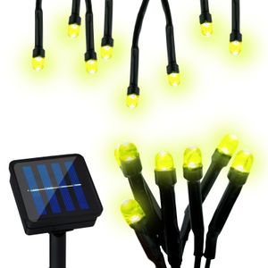 LUMILED solar fairy lights solar fairy lights 7x LED solar light solar powered IP44 yellow-green firefly fairy lights garden Christmas