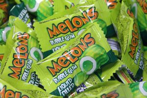 Melone Bubble Gum Boom Kaugummi gefüllt Glutenfrei einzeln 5g