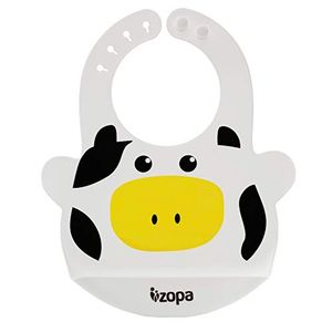 ZOPA Silikon Lätzchen mit Auffangschale (Cow)