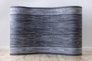 Pogumovaný  behúň  RAMA sivá 80cm šedá 80x160 cm
