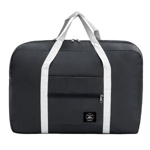 Neue Multifunktion Ale Faltbare Reisetasche Single Shoulder Handgepäck Tasche Große Kapazität Gepäck Aufbewahrung Tasche, schwarz
