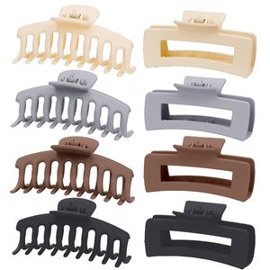 8 Stück große matte Haarklammern, 2 Stile rutschfeste Kieferklammern starker Halt für Frauen Mädchen dickes dünnes feines langes Haar, modische Acryl-Haarklammern Styling-Zubehör