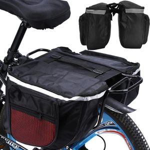 Doppeltasche Wasserfest Fahrradtasche 28 Liter Universell für jedes Fahrrad Trolley, Seitentasche, Fahrrad Tasche, Gepäckträger Doppel Tasche Retoo