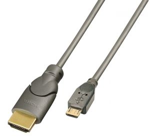 Lindy Kabel Micro USB MHL an HDMI Typ A 1080p 0.5m