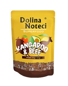 DOLINA NOTECI Superfood Mokra karma dla psa kangur i wołowina saszetka 300g