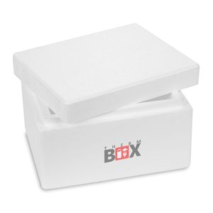 THERM BOX Styroporbox 5W 31x25x18cm Wand 3cm Volumen 5,9L Isolierbox Thermobox Kühlbox Warmhaltebox Wiederverwendbar