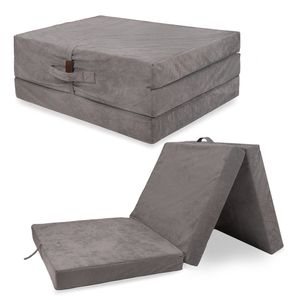 Skladací matrac skladací matrac pre hostí cestovný matrac sivý