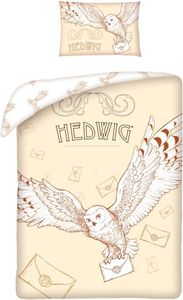 HALANTEX Bettwäsche Harry Potter Hedwig Baumwolle, 100/135, 40/60 cm