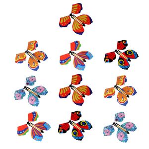 10 Stück Fliegender Schmetterling, Magischer Fliegender Schmetterling, Magischer Spielzeug Trick (zufällige Farbe)
