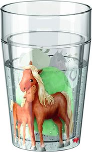 Haba Glitzerbecher Pferde